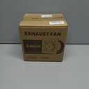 HG Power 6 Inch Exhaust Fan with Speed Controller, 308CFM Wall Exhaust Fanfor Kitchen, Bathroom, Metal Extractor Fan for Pet Room, Smoking Room, Attic, Garage, Window Ventilation (Black)