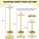 2pcs Tall Wedding Flower Stand 39.37" Wedding Centerpieces for Tables Gold Centerpieces Metal Flower Floor Vase for Party Event Wedding Reception