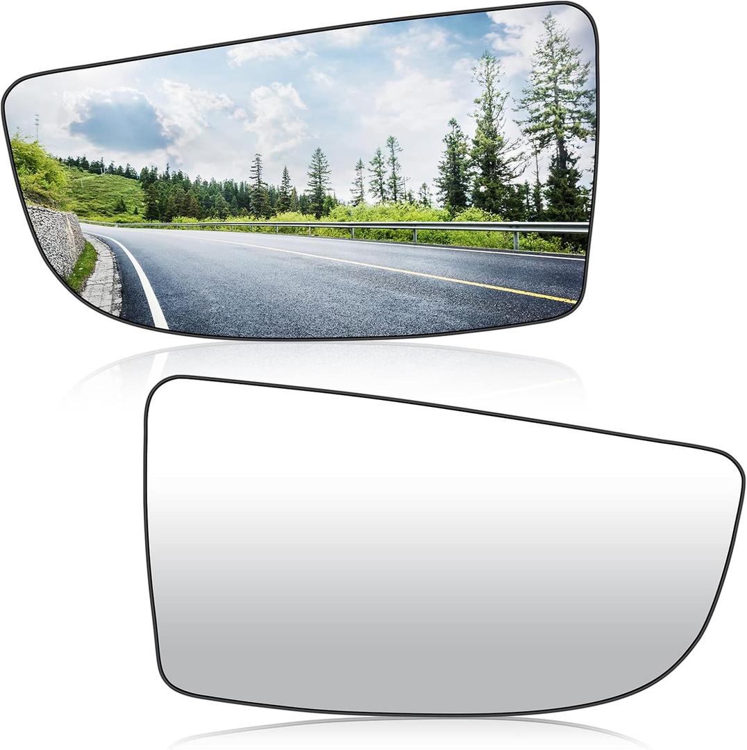 Left & Right Side Heated Lower Tow Convex Mirror Glass Replacement Fits for 2015 2016 2017 2018 2019 2020 2021 2022 Ford Transit T150 T250 T350 for BK3Z17K707A BK3Z17K707B Pair