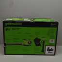 Greenworks 48V (24V x 2) Cordless Brushless Leaf Blower/Vacuum (520 CFM / 240 MPH) with Bag, Powerful & Efficient for Yard Debris Cleanup, Includes (2) 4.0Ah Battery & Dual Port Charger