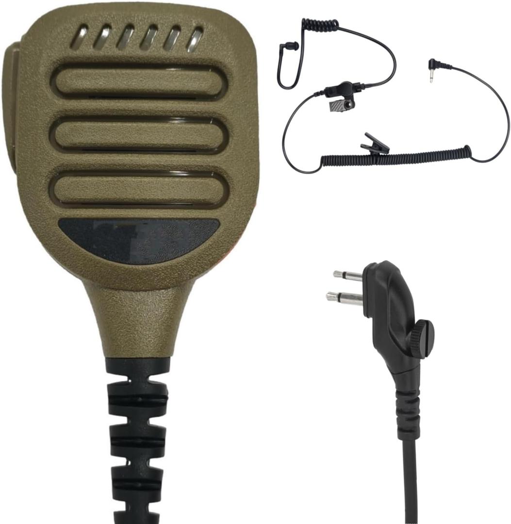 IP65 Waterproof Shoulder Mic Walkie Talkie Speaker Microphone Compatible with HYT Hytera BD502i BD402i PD502i TC-508