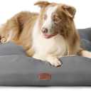 Bedsure Extra Large Dog Bed - Washable Giant Pet Bed Mattress with Oxford Fabric, Water Resistant Flat Pet Pillow Bed for XL Dog Crate, 44x35x4, Grey