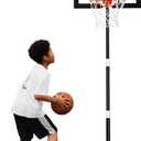 Seray Kids Basketball Hoop Outdoor 3.2-7.2ft Adjustable, Portable Basketball Hoop & Goals for Kids/Teens/Youth in Pool/Backyard/Driveway/Indoor, 29 Inch Shatterproof Backboard and Enlarged Base (White)