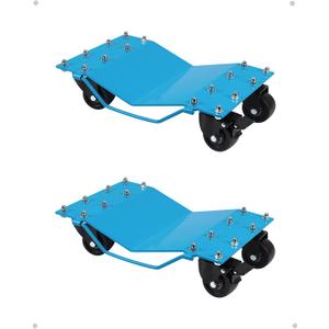 Wheel Dolly Set of 2, 4000LBS Capacity Car Dolly Wheels,Heavy Duty Vehicle Dolly with 360Rotational Wheel for Moving Cart Moving Cars, Trucks, Trailers, Motorcycles,Blue