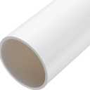 MECCANIXITY 3 Inch PVC Rigid Tube Round Pipe Tubing Hardware Tubing 81.4mm ID 90mm OD 9" Length White High Impact for Water Pipe, Crafts, Cable Sleeve