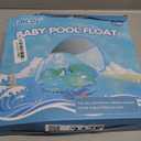 Baby Pool Float No Flip Over, Inflatable Baby Float with Sun Protection Canopy, Baby Swimming Float, Baby Swim Float with Double Air Chambers, Add Tail for Age of 3-36 Months (Small, Blue)