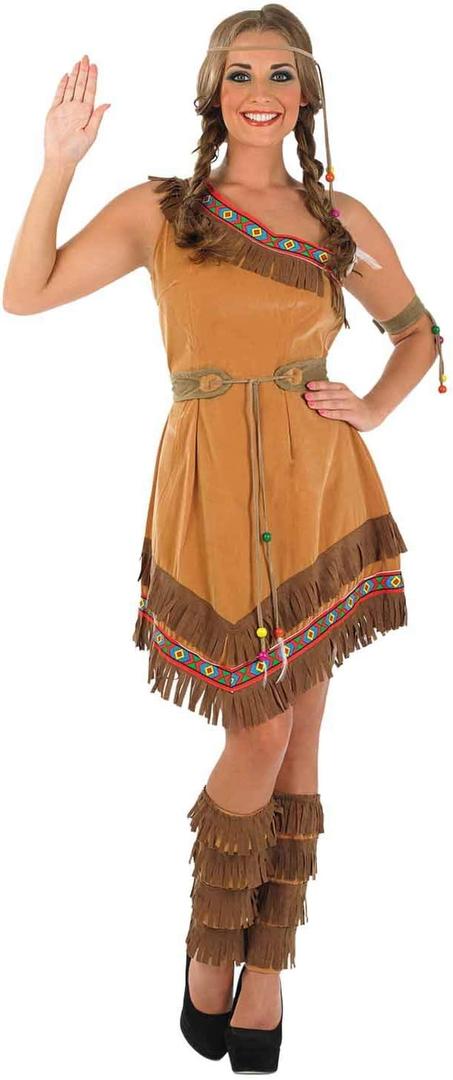 Fun Shack Womens Native American Brown Dress, Small
