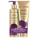 Pantene Shampoo and Sulfate Free Conditioner Kit, with Argan Oil, Pro-V Gold Series, for Natural and Curly Textured Hair, 16.9 fl oz, Kit