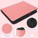 WITHYU Toploader Binder 9 Pocket, Holds 288 Cards for 3" x 4" Rigid Cards, PU Leather Zipper Ringless Trading Card Album for TCG, MTG & Sports Card Storage, Suitable for Collectors and Gifting, Pink