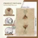 Christian Floral Kitchen Towels Decorative 16x24 Set of 2, Bible Verse Dish Towels Cloths Dishcloths Tea Towel Gifts for Christian Women, Vintage Fall Bathroom Kitchen Hand Towel Decor (Beige Flower-3 (2pk))