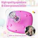 HOMESTEC Toddlers Bilingual Spanish & English Talking Flash Cards with 288 Sight Words, Speech Therapy Toys for 1 2 3 4 5 6 Years Old Boys and Girls, Learning Educational Kids Gifts (Pink)