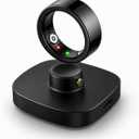 HK01 Smart Ring for Women & Men, Sleep & Stress Tracker, Waterproof Fitness Ring for iOS & Android, No Subscription Fee (Black, Size 9)