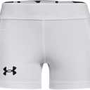 Under Armour Girls' Utility Softball Slider Shorts (White, M)