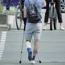 2 x Crutch Tips 7/8 Inch Upgrade Heavy Duty Rubber Crutch Feet, Crutch Accessories Replacement Rubber Cane TipsNon-Slip and Durable