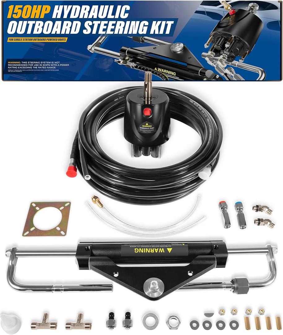 New 150HP Hydraulic Outboard Steering Kit fot Boat Marine System