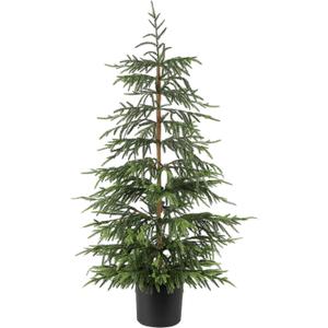 Artificial Norfolk Pine Christmas Tree - 4Ft Realistic Faux Christmas Tree for Home Indoor Outdoor Christmas Decorations