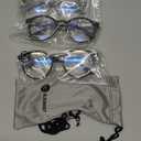 BLUEMOKY Reading Glasses for Men and Women: Blue Light Round Classic Eyeglasses - Computer Readers Glasses (C04 Black / Clear / Tortoise 3 Pack)