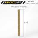 uxcell 16 Pack Fully All Threaded Rod 5/16" Thread, 3-3/4" Length, Thread Screw Threaded Rod Screw Sofa Foot Screw Bolt for Chair Furniture Mounting Assembly Fastening