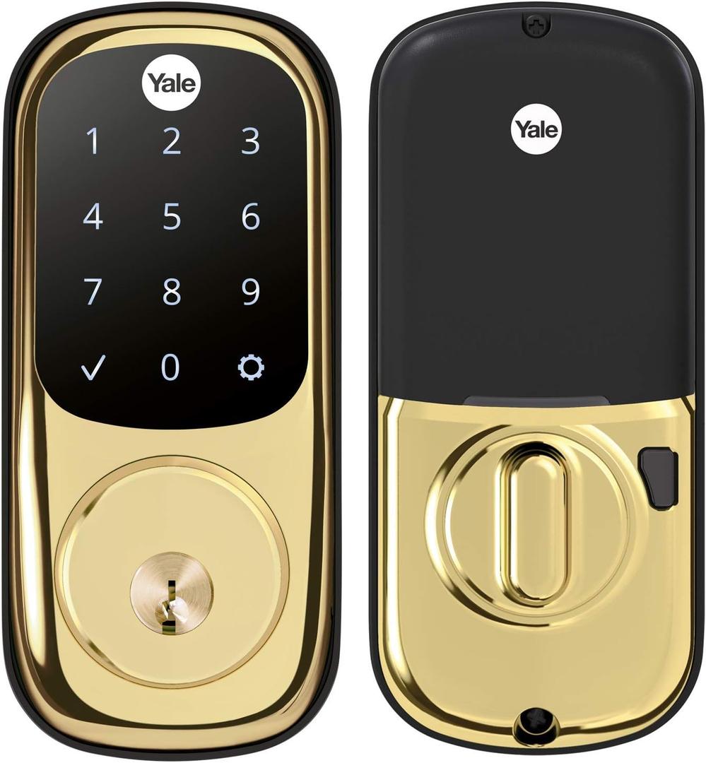 Yale Assure Lock - Touchscreen Keypad Door Lock in Brass