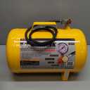 Performance Tool W10005 Hi-viz 5-Gallon Horizontal Portable Air Tank With Tire Air Chuck , Yellow