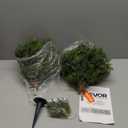 VEVOR Artificial Topiary Cypress Trees with Ground Spike, 16 inch 2 Set Faux Shrubs & Bushes Potted Plants, Fake Silk Tree Look Real for Decor Front Porch Outdoor Indoor Patio Garden Balcony Backyard