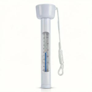 Pool Thermometer Floating, Water Temperature Thermometer with String, Large Size Easy Read & Shatter Resistant Pool Accessories for Outdoor & Indoor Swimming Pools, Spas, Hot Tubs & Aquariums.(White)