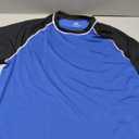 Satankud Men's UPF 50+ Rashguard Swim Tee Short Sleeve Running Shirt Swimwear Swim Hiking Workout Shirts (Medium, 04- T3- Blue/Black)