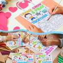 Yaomiao 24 Pcs Christian Coloring Bag Learn Grow Pray Together with Jesus Bag Color Your Own VBS Craft Religious Bible Verse DIY Paper Goodie Gift Catholic Kraft Reusable Tote Bulk for Sunday School