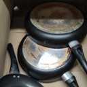 Amazon Basics Non-Stick 3-Piece Frying Pan Set with Stay Cool Handles, 8-inch, 10-inch, 12-inch, Black