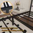 Twin Bed Frame with Headboard, 14 Inch Classic Metal Platform Bed Frame, Under Bed Storage, No Box Spring Needed, Easy Assembly, Black