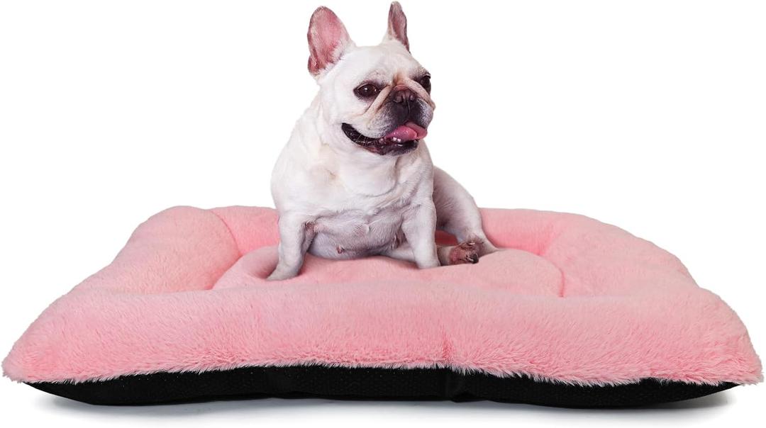 30 Inch Dog Crate Bed Pink for Medium Dogs Up to 30 lbs,Soft Cute Crate Pads for Dog Cages Washable & Anti-Slip Pet Kennel Pad for Dogs Cozy Sleeping Mat,30" x 19"