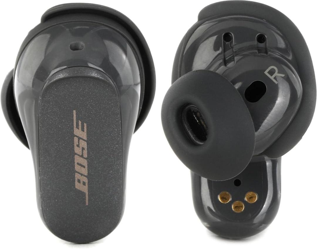 Bose QuietComfort Earbuds II, Wireless, Bluetooth, Proprietary Active Noise Cancelling Technology in-Ear Headphones with Personalized Noise Cancellation & Sound, Eclipse Grey - Limited Edition