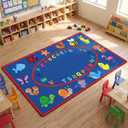 Drydiet 11.8 x 6.6 ft ABC Alphabet Classroom Rug Elementary Daycare Rug