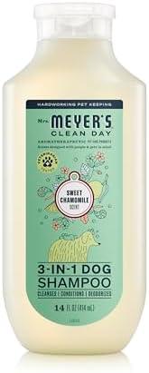 MRS. MEYER'S Clean Day 3 in 1 Dog Shampoo, Sweet Chamomile Scent, 14oz 6 Bottles
