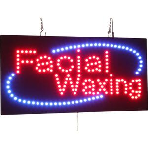 Facial Waxing Sign, 24"x12", 60x30cm, TOPKING, LED, Neon, Florescent, Signage, Signboard, Display, Billboard, Screen, Grand Opening, Gift Facial Waxing Sign, 24"x12", 60x30cm, TOPKING, LED, Neon, Florescent, Signage, Signboard, Display, Billboard, Screen, Grand Opening, Gift