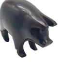 Vintage Ironwood Pig Figurine Hand Carved - 6" Long 