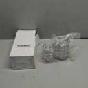 LUEXBOX Crystal Makeup Brush Holder Organizer, Cosmetic Makeup Brush Storage Container Cup for Table, Dresser, Bathroom, Bedroom Organization, One-Piece Circular Brush Organizer (silver)