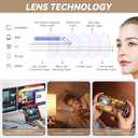 2 x Oversized Reading Glasses for Women,Blue Light Blocking Spring Hinges Eyeglasses Anti UV Ray/Glare (Brown)