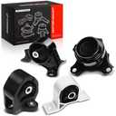 A-Premium 4PCS Engine Motor Mount Transmission Mount Set [Automatic Transmission] Compatible with Acura EL & Honda Civic 2001-2005, L4 1.7L Sedan, Replace# 50840S5A990, 50820S5A007