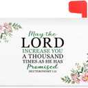 TOUNER May The Lord Increase You A Thousand Times As He Has Promised Bible Verse Mailbox Covers, Christian Magnetic Letter Box Wrap, Christian Post Box Decor for Outdoor Garden Yard