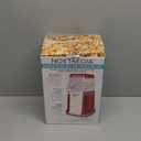 Nostalgia Hot-Air Electric Popcorn Maker, 8 Cups, Healthy Oil Free Popcorn with Measuring Scoop, Retro Red