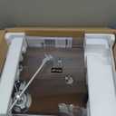 Record Player Turntable Wireless Output Vintage Vinyl Player Aluminium Platter Carbon Fiber Tonearm Belt-Drive 33 45 RPM Phono Audio AT-3600L MM Cartridge RCA Line Anti-Skate Pitch Control Walnut Red