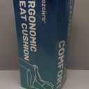 Ergonomic Seat Cushion for Office Chair  High-Density Memory Foam Support with U-Shaped Coccyx Cut-Out, Stable Comfort for Long Sitting, Enhanced Non-Slip Bottom & Washable Cover