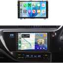 8Core 4G+64G Car Stereo Radio for Toyota Corolla 2017 2018 2019 with 5.0 Bluetooth,Wireless Carplay/Android Auto,DSP 46EQ, GPS WiFi 9inch IPS Touch Screen 63UIs,GPS,Rear Camera