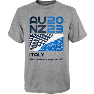 Outerstuff Youth & Kids FIFA World Cup Graphic Short Sleeve Tee, Italy, Multicolor, Kids Large-7 (Gray)