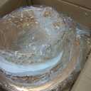 Set of 3 Gold Crystal Mirror Cake Stands, 14"/12"/10" Round Decorative Trays with Replacement Crystals & Mirror Glass, for Wedding Dessert Table, Vanity Perfume Organizer, Home & Party Display