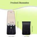 Nail Clippers Set, 6 Pcs Toenail Clippers Stainless Steel Fingernail Clippers Manicure Set with Leather Case, Idea Gift for Christmas Stocking Stuffers, Black