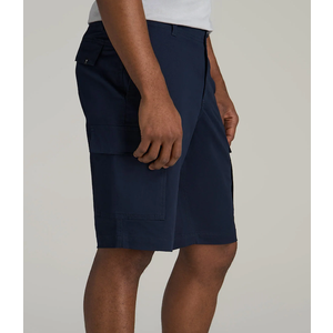 Pudolla Men's Hiking Cargo Shorts 9" Lightweight Outdoor Work Shorts for Men Travel Golf Camping Casual with 5 Zipper Pockets (XX-Large, Navy)