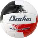 Baden Match Point Cushioned Synthetic LeatherOutdoor Recreation Backyard Volleyball + College Camp Ball All Ages Official Size 5
