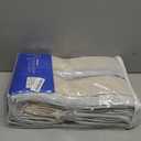 MIULEE Birch Pinch Pleated 100% Blackout Linen Curtains 96 Inch Length 2 Panels Set, Black Out Memory Trained Pleat Curtains Light Blocking Room Darkening Drapes for Bedroom Living Room Window